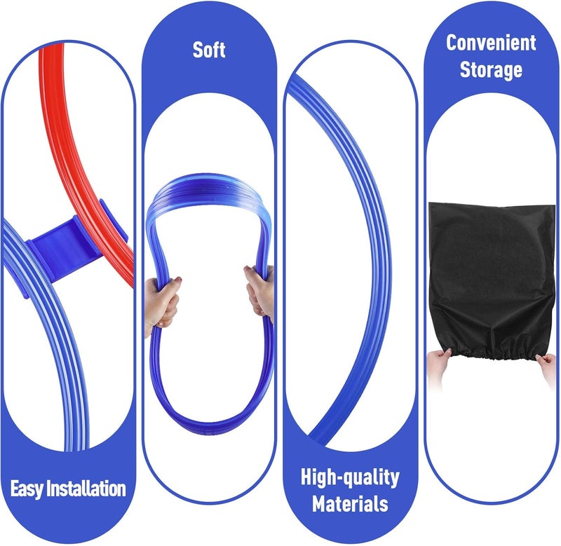 Shappy 50 Pcs Agility Rings with Storage Bags 15 Inch Agility Training Rings Hoop Exercise Ring Plastic Speed Rings Jumping Hoops for Sports Soccer Football Gymnastics Practice Games - Image 3